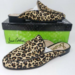 Sam Edelman Linnie Mule Leopard Print Bit Flat